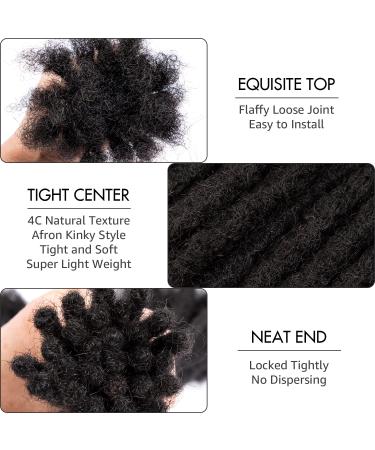 DAIXI 100% Real Human Hair Dreadlock Extensions - 6-18 Inch, 30 Strands, Custom Thickness, Dyeable & Curly - Handmade for Men & Women - Buy Online on GoSupps.com