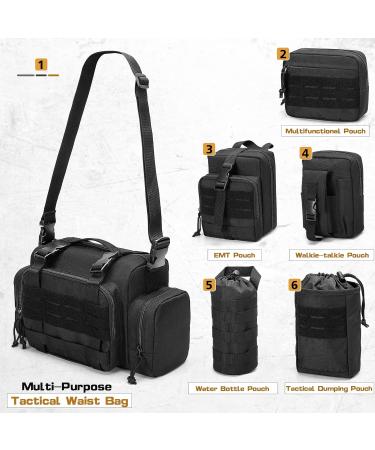 HODRANT Tactical Car Seat Back Organizer with 6 Removable Molle Pouches - Universal Vehicle Front Seat Organizer for Truck - Molle Accessories Bag - Buy Online on GoSupps.com