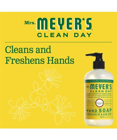 Mrs. Meyer's Honeysuckle Hand Soap 12.5 fl. oz - Pack of 3 | Biodegradable Formula with Essential Oils - Buy Online on GoSupps.com