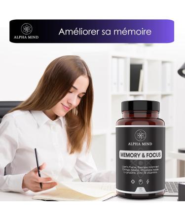 Powerful Nootropic - Memory and Concentration - With Lions Mane/Lions Mane Ginkgo biloba Bacopa Monnieri Rhodiola Rosea L Tyrosine Zinc B Vitamins - Caffeine Free - Buy Online on GoSupps.com