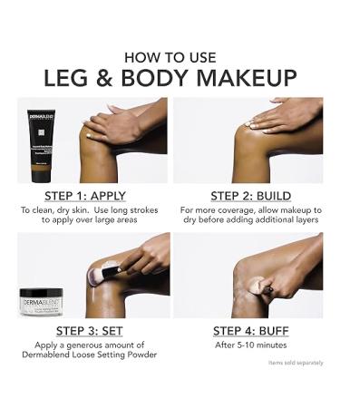 Dermablend Leg and Body Makeup Foundation | Full Coverage for Flawless Skin - Buy Online on GoSupps.com