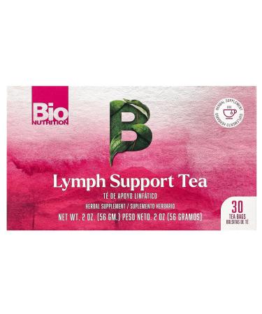 Bio Nutrition Lymph Support Tea, Caffeine Free, 30 Tea Bags, 2 oz (56 g)
