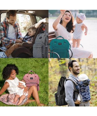 KiddyCare Wrap Backpack | 15 Pocket Durable Baby Bag | High-Quality Maternity Bag with Isotherm Bottle Compartment | Pink - Buy Online on GoSupps.com