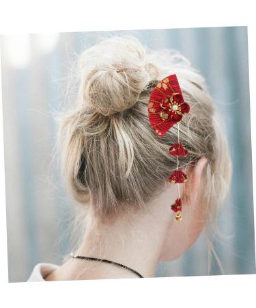 MAGICLULU 4 Pairs Cherry Blossom Hairpin Kawaii Hairpin Fringe Trim Hair Clips for Chinese Decor Decorative Hairclip Graduation Hair Clip Decorate Child Kimono Polyester Delicate - Buy Online on GoSupps.com