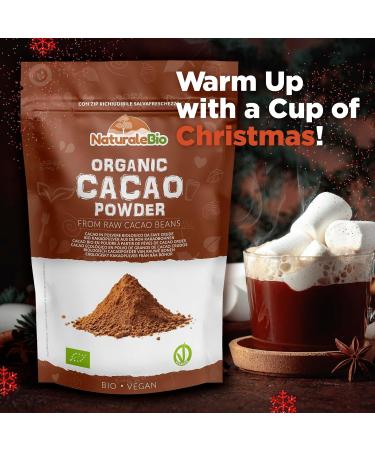 Organic Peruvian Cacao Powder 200g - Pure Source of Magnesium, Manganese, and Phosphorus - Buy Online on GoSupps.com