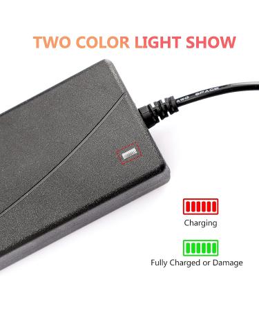 42V 2A Electric Scooter Charger with 3-Prong Connector for 36V Pocket Mod, Dirt Quad, Sports Mod Power Supply - Buy Online on GoSupps.com