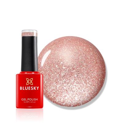 Bluesky Gel Nail Polish You're A Gem Mini PLATINUM-20 Pink Glitter Rose Long Lasting Chip Resistant 5 ml Requires Drying Under UV LED Lamp