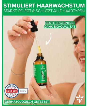 Heldengr n Organic Rosemary+ Hair Oil | Stimulates Hair Growth | High-Dose Hair Loss Treatment with Jojoba & Rosemary Oil | 4 x 50 ml Pack - Buy Online on GoSupps.com