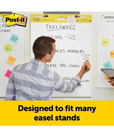 Post-it Super Sticky Easel Pad  25 x 30 Inches  30 Sheets/Pad  1 Pad (559SS)  Large White Premium Self Stick Flip Chart Paper  Super Sticking Power - Buy Online on GoSupps.com