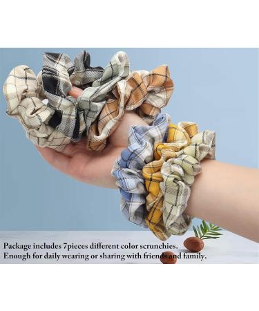 ZdycgTime 7-Piece Flower-Shaped Elastic Hair Bands - Curly Hair Accessories for Women - Soft Rubber Ponytail Holders - Buy Online on GoSupps.com