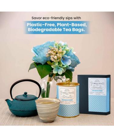  CHILL TEA Tokyo Fruity and floral green tea from CHILL TEA Tokyo - 100% Japanese loose leaf green tea with rosehip - 100% plastic-free tea bags - Lightly fruity flavor (30 tea bags) - Buy Online on GoSupps.com