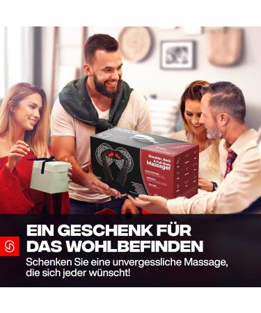 Shiatsu Neck Massage Device with Heat - Back & Shoulder Relief | Neck Relaxer | EU Plug - Buy Online on GoSupps.com