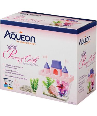 Aqueon Princess Castle Aquarium Kit - 1/2 Gallon - Dreamy Underwater Kingdom - Buy Online on GoSupps.com