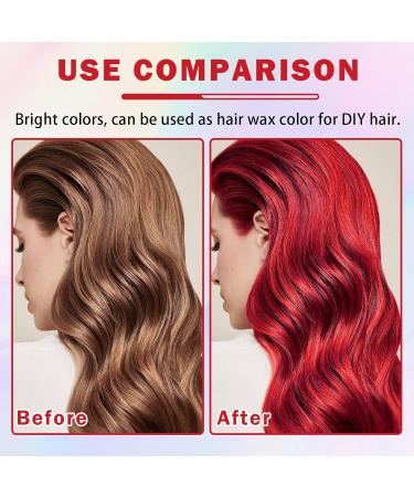 AIUEO Temporary Hair Color Spray Temporary Hair Dye 1-Day Washable Hair Color Spray Red Hair Spray for Christmas Party Halloween Cosplay-Fired Red 120 ml - Buy Online on GoSupps.com
