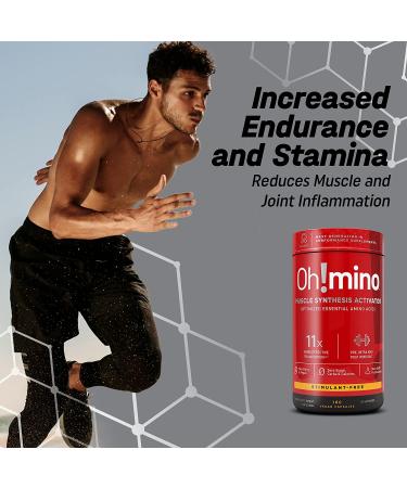 Oh!mino Muscle Synthesis Activator 180 Electrolyte Capsules | Stimulant-Free Amino Acids Pre & Post Workout Supplements by Oh! Nutrition - Buy Online on GoSupps.com