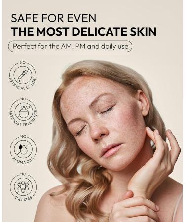 All Day Glow Creamy Milk Cleanser | Hydrating Korean Face Wash for Sensitive Skin with Hyaluronic Acid & Ceramides (10.14 fl oz) - International Shipping Available - Buy Online on GoSupps.com