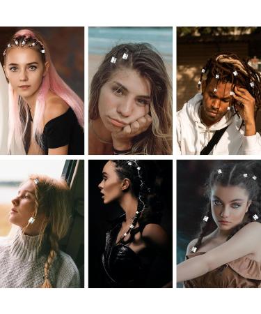 SKHAOVS 200 Pieces Hair Braid Rings Dreadlocks Locks Hair Beads Cuffs Braid Rings Hair Clips Adjustable Dreadlocks Beads Dreadlocks Accessories DIY Hair Decorations 8 * 9 mm (Silver) - Buy Online on GoSupps.com