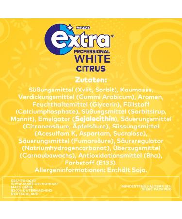 Buy Extra Professional White Chewing Gum - Citrus Flavor 50 Dragees - International Shipping Available - Buy Online on GoSupps.com