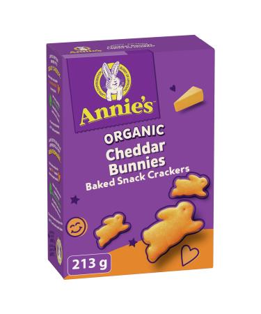 Annie's Homegrown Organic Cheddar Bunnies Baked Snack Crackers, 213g/7.5oz.,Imported from Canada