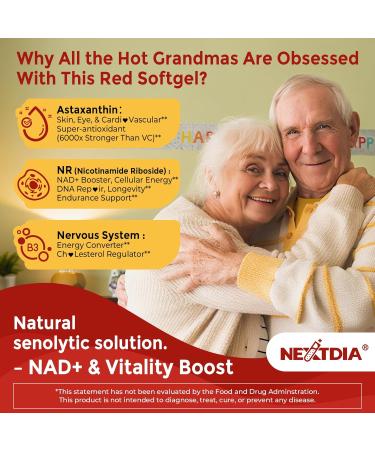 Liposomal NMNH Softgel 500mg Alpha-Lipoic Acid 200mg Astaxanthin Supplements 10mg + Vitamin B3 + Nicotinamide Riboside High Absorption Healthy Aging Energy Mitochondrial & DNA Support 120Counts - Buy Online on GoSupps.com