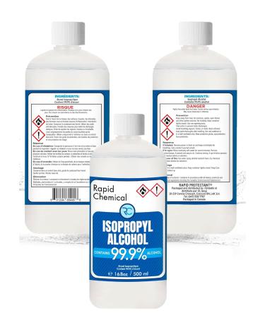 99% Isopropyl Alcohol - Made in Canada - USP Grade - 500ml Isopropyl Rubbing Alcohol - Isopropyl Alcohol 99 Percent - Bottle 99.9% Alcohol (500ml) - Buy Online on GoSupps.com