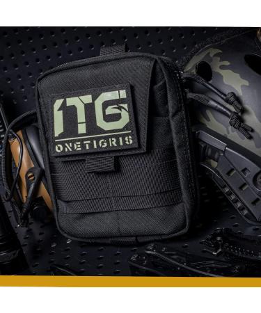 Oneigris Tactical Hip Pocket EDC Bag - Waterproof Molle Belt Pocket for Camping Hiking & Cycling - Black - Buy Online on GoSupps.com