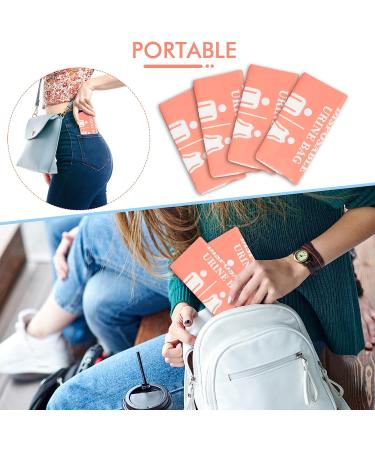 DIBBATU Disposable Urinal Bag 12/24 Pcs 800ML - Portable Unisex Urine Bag for Camping, Travel, Traffic Jams - Pink (12 Pack) - Buy Online on GoSupps.com