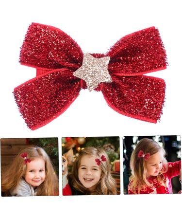 minkissy 4 Pairs Bow Tie Christmas Bowknot Hairpin Toddler Christmas Hat Party Bag Stuffers for Kids Christmas Bow Scrunchies Kids Christmas Bow Baby Bows Santa Hat Fabric Elasticity Bride - Buy Online on GoSupps.com