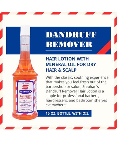 Buy Stephan Dandruff Remover with Mineral Oil 16 oz - Effective Anti-Dandruff Solution for Healthy Scalp | Fast International Shipping - Buy Online on GoSupps.com