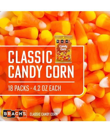 Brach's Classic Candy Corn Halloween Trick or Treat Packs - 4.2 oz (Pack of 18) - Buy Online on GoSupps.com