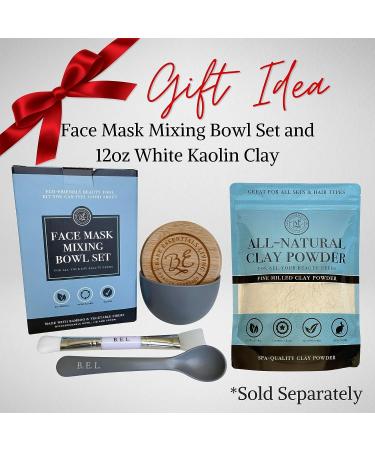 Clay Face Mask Mixing Bowl Set with Bamboo Lid, Spoon, and Brushes - DIY Clay Mask Kit for Facials, Body, and Hair - Buy Online on GoSupps.com