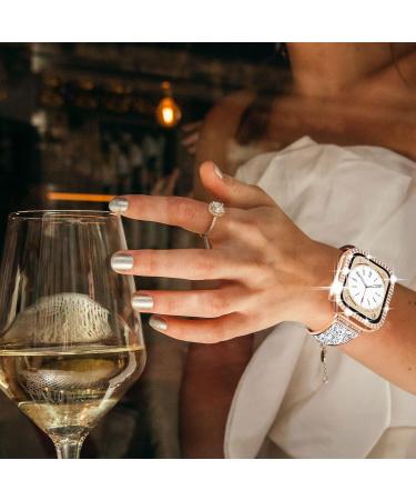 NewWays 2-Pack Bling Apple Watch Cases 40mm SE 2022 Series 6 5 4 - Rose Gold/Clear - Buy Online on GoSupps.com