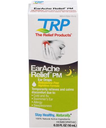 Earache Relief PM Ear Drops for Swimmer's Ear - Natural Homeopathic Ingredients - Nighttime Formula - The Relief Products (1) - Buy Online on GoSupps.com