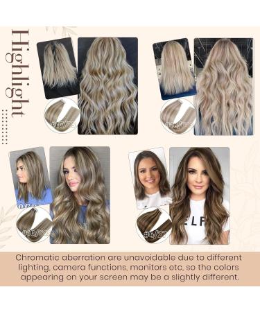 Buy Hetto Real Hair Tape-In Extensions - Brown Remy Hair Recovery Tapes Dark Brown with Red Blonde Highlights 35cm 50g - Buy Online on GoSupps.com