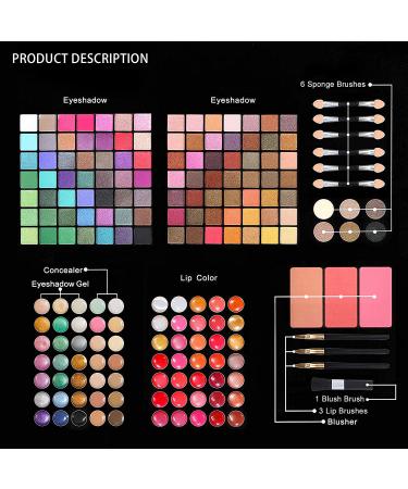 Complete 177 Color Makeup Palette + 20 Brushes Set for Women - Perfect Gift for Girls, Mother's Day - All in One Makeup Kit - Buy Online on GoSupps.com