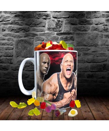 Dwayne Johnson Celebrity Icon Mug with Choice of Sweets Gift - Buy Online on GoSupps.com