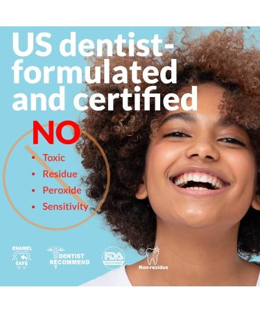 Brushmo Teeth Whitening Strips 21 Treatments | Enamel Safe & Sensitivity Free | Dentist Formulated Non-Toxic Oral Care - Buy Online on GoSupps.com