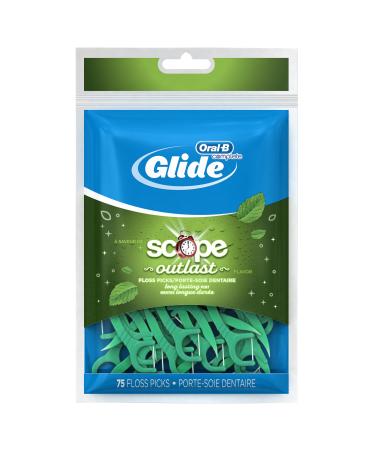 Oral-B Complete Glide Floss Picks, Scope Outlast, 75-ct - Buy Online on GoSupps.com