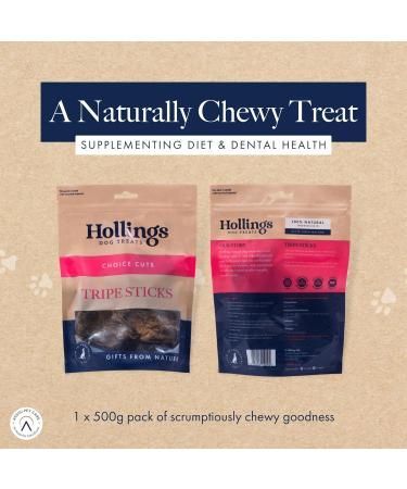 Hollings Tripe Sticks Dog Treats 100% Natural Air Dried Chews for Adult Dogs Grain Free & High in Protein (500g) 500 g (Pack of 1) - Buy Online on GoSupps.com