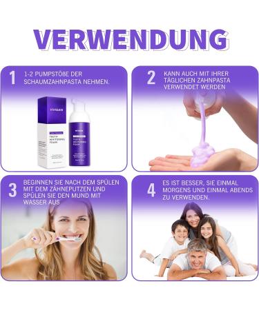 Lila Toothpaste for White Teeth - 2 Pieces of Purple Whitening Toothpaste for Color Correction & Stain Removal - Buy Online on GoSupps.com