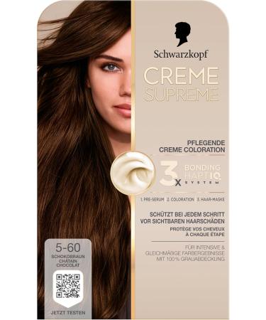 handle Coloration 560 chocolate brown 4 x 182 ml sustainable hair dye with serum and hair mask protects against visible hair damage for 100 gray coverage - Buy Online on GoSupps.com