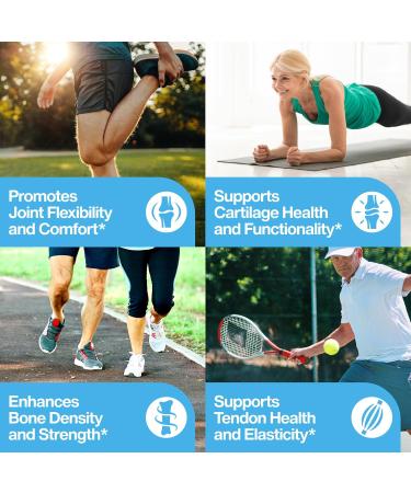 Mobility Collagen Peptides Powder - Glucosamine Chondroitin Hyaluronic Acid & Liposomal Vitamin C Joint Bone & Cartilage Support Grass-Fed Type I & III Keto & Paleo 28 Servings 11.83 oz 11.83 Ounce (Pack of 1) - Buy Online on GoSupps.com