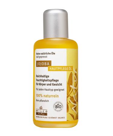 Wilco Natur Organic Jojoba Oil - 100 ml bottle - 100% pure & natural - Controlled natural cosmetics vegan 100ml