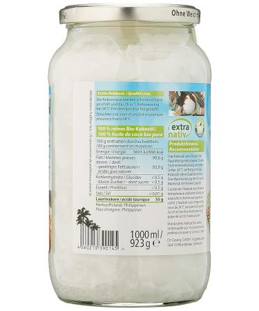 Buy Dr. Goerg Premium Organic Coconut Oil - Pack of 2 (2 x 1L) | Best Quality Coconut Oil for Cooking & Skincare - Buy Online on GoSupps.com