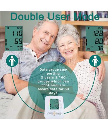 Extra Large Cuff Blood Pressure Monitor- Automatic Upper Arm with Wide-Range Large Cuff for Home Use - 60 Reading Memory (White) - Buy Online on GoSupps.com