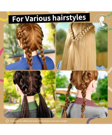 Teenitor 300pcs Elastic Hair Bands - Light Brown Rubber Ties for Kids & Teens | Best Small Hair Accessories - Buy Online on GoSupps.com
