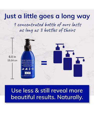 Hydrating Face Wash & Daily Foaming Cleanser + Makeup Remover | Anti-Aging Formula with Natural Ingredients for Healthy, Glowing Skin - Buy Online on GoSupps.com