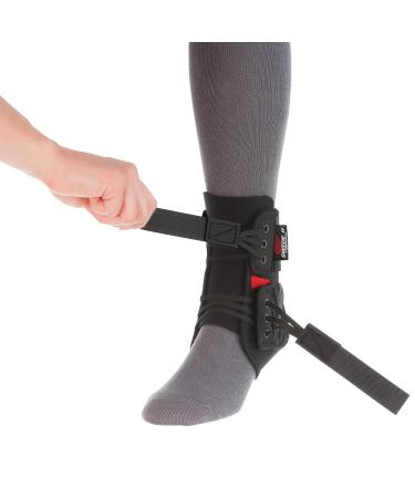 Swede-O PowerWrap Stabilizing Ankle Brace - Adjustable No-Tie Laces Reinforced Support in Black - Shop Internationally - Buy Online on GoSupps.com
