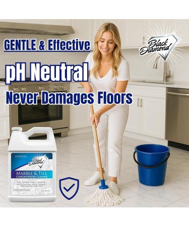 Black Diamond Stoneworks Marble & Tile Floor Cleaner - 1-Gallon Concentrate for Ceramic, Porcelain, Granite, Natural Stone, Vinyl, and Brick - Buy Online on GoSupps.com
