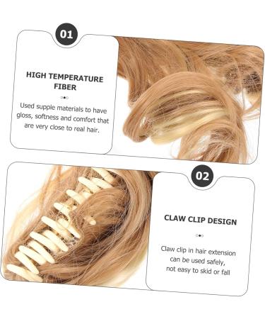 Angoily extend High temperature wire Hair piece Donut long curly hair pieces claw clips for curly hair curly wig bun short human hair wigs curls short hair wigs short hair - Buy Online on GoSupps.com